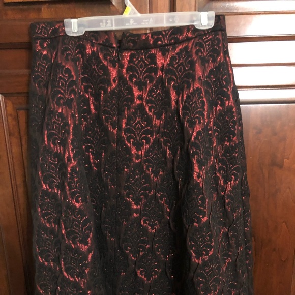 ASOS Red and Black Midi-Length Skirt - Picture 3 of 5